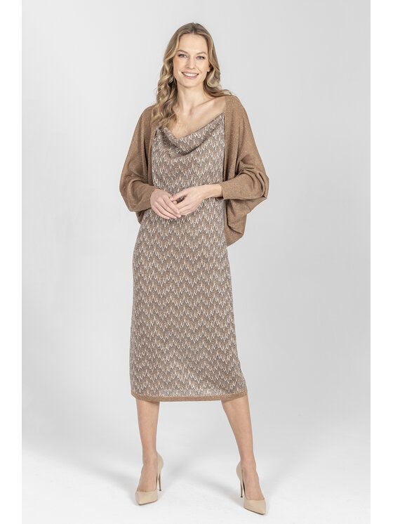 Deni Cler Milano Deni Cler Milano Kardigan T-DC-U403-F2-20-71-1 Brązowy Regular Fit