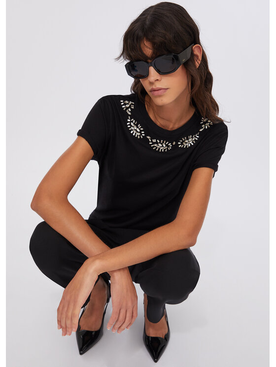 Liu Jo Liu Jo T-shirt MF5344J6308L9019 Nero Regular Fit