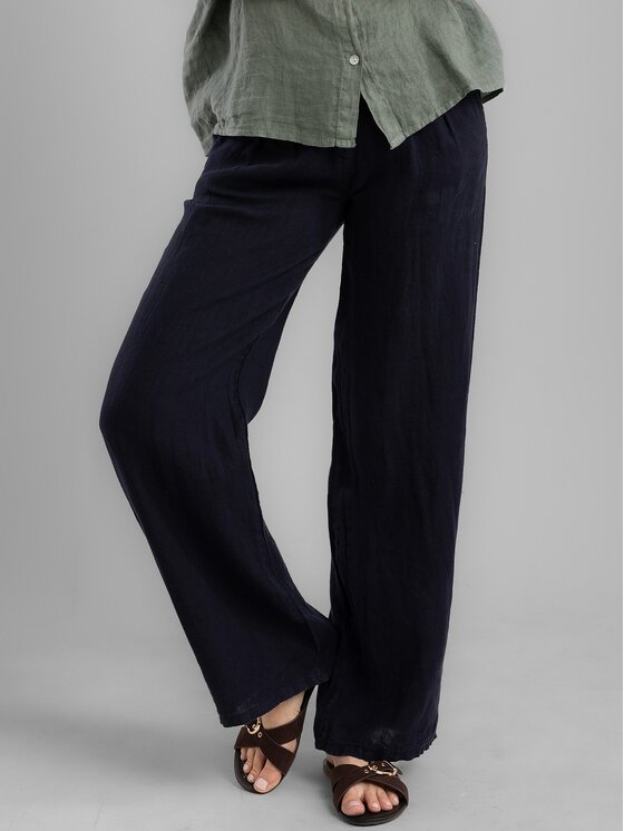 Perso Perso Dámske nohavice PTE255039F Tmavomodrá Regular Fit