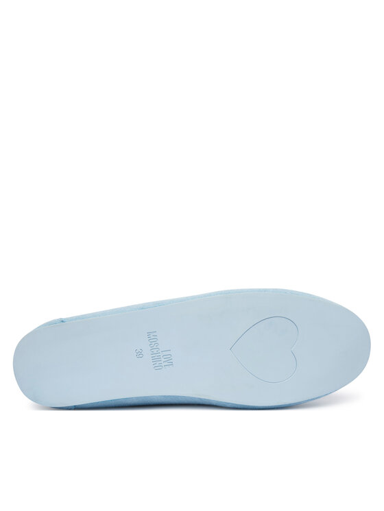 LOVE MOSCHINO LOVE MOSCHINO Μοκασίνια JA10101G1OIG0701 Ανοιχτό μπλε