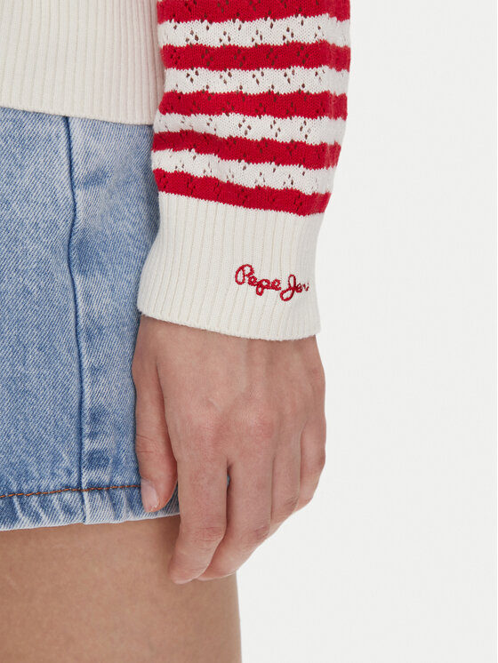 Pepe Jeans Pepe Jeans Pulover Poppy PL702278 Roșu Regular Fit