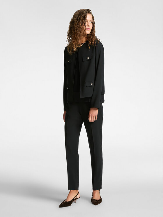 Elena Mirò Elena Mirò Pantaloni di tessuto P162P000358N050 Nero Regular Fit