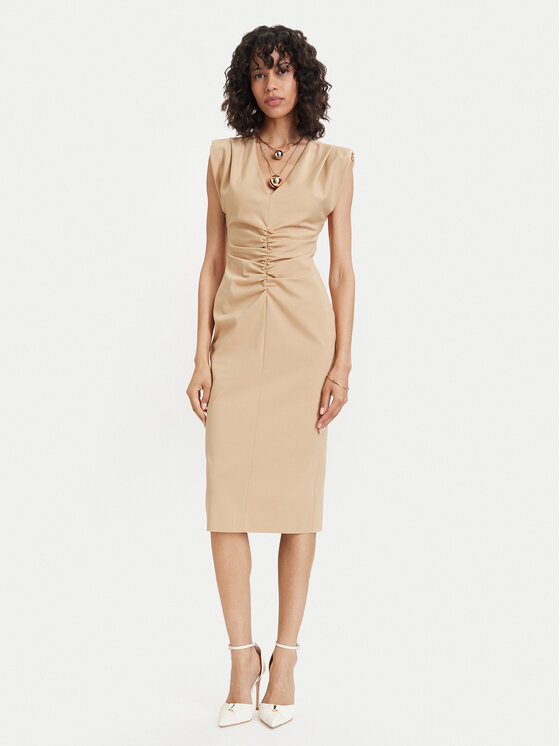 ACCESS FASHION ACCESS FASHION Kokteilinė suknelė 63-3409-162 Smėlio Regular Fit