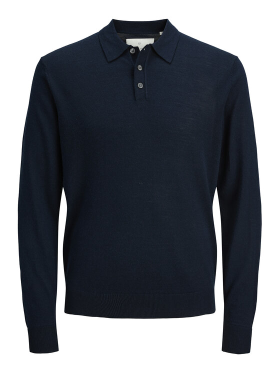 Jack&Jones Jack&Jones Πουλόβερ Merino 12281757 Σκούρο μπλε Regular Fit