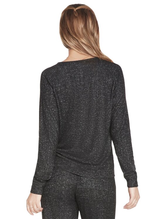 Skechers Skechers Longsleeve BW4LT59-BKCC Czarny Regular Fit