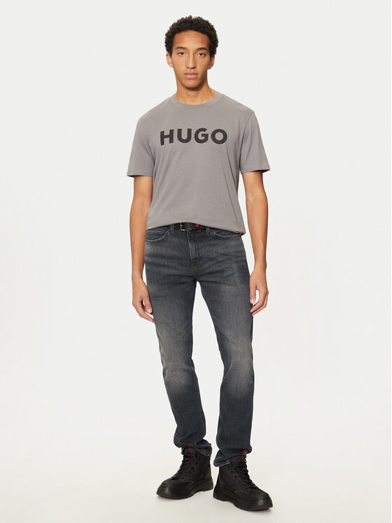 HUGO Hugo T-shirt Dulivio 50467556 Siva Regular Fit