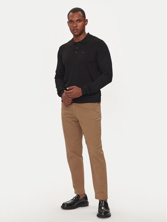 Lindbergh Lindbergh Polo 30-800144 Czarny Regular Fit