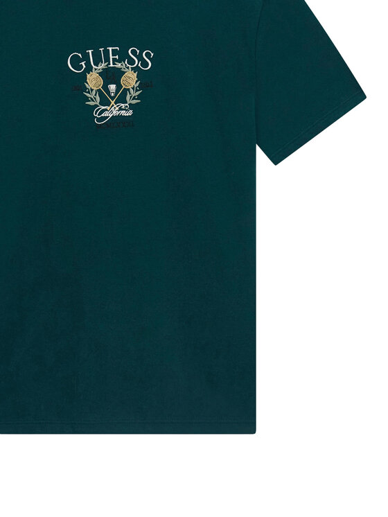 Guess Guess T-shirt L6YI25 K3764 Tamno zelena Regular Fit