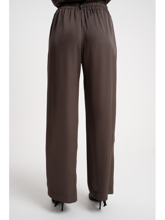 CLICK CLICK Spodnie materiałowe 30-463 Brązowy Loose Fit