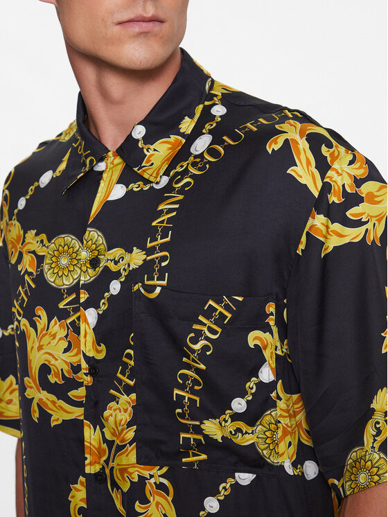 Versace Jeans Couture Versace Jeans Couture Πουκάμισο 75GAL2B0 Μαύρο Regular Fit