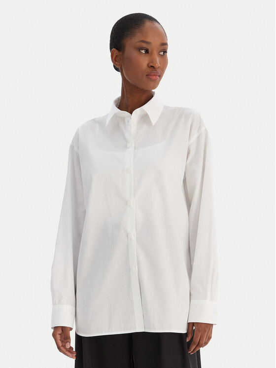 Calvin Klein Jeans Calvin Klein Jeans Camicia Aop Logo Perfect LV044D167G Bianco Regular Fit