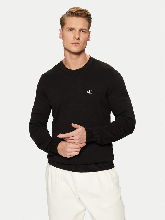 Calvin Klein Jeans Calvin Klein Jeans Πουλόβερ J30J326745 Μαύρο Regular Fit