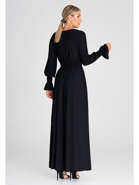 FIGL FIGLFIGL Vestito SUKIENKA M940 Nero Regular Fit