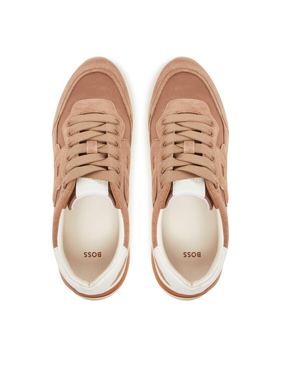 BOSS BOSS Sneakersy Skylar Runn 50541600 Brązowy