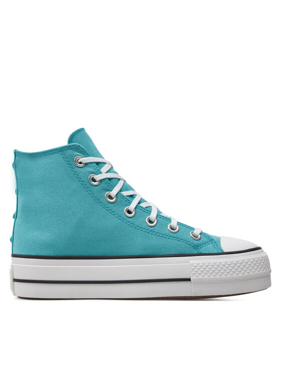 Converse Tenisi Chuck Taylor All Star Lift Platform Stars A06492C Turcoaz image15