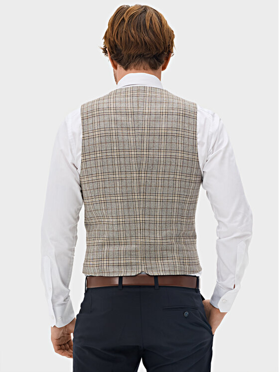 Evenemen Evenemen Kamizelka BOSTON LPA Beżowy Slim Fit