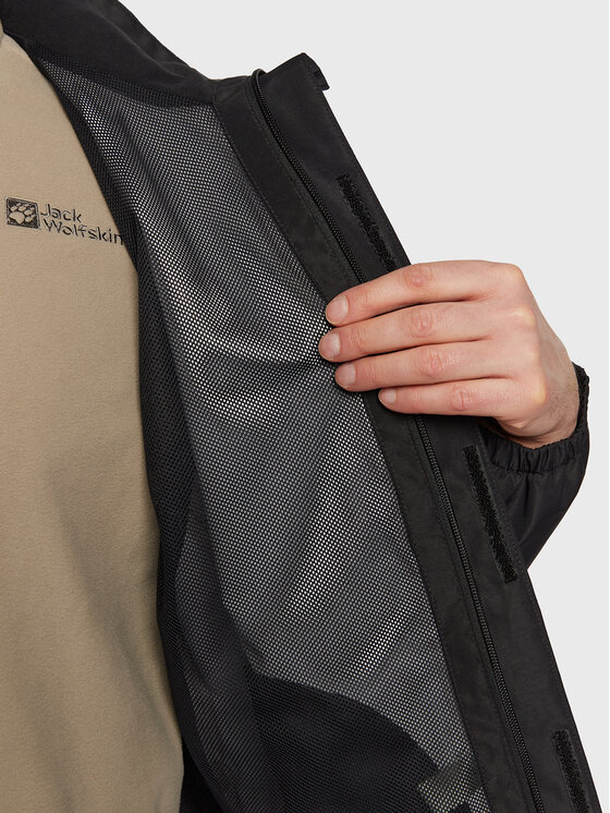 Jack Wolfskin Jack Wolfskin Демісезонна куртка Stormy Point 1111142 Чорний Regular Fit