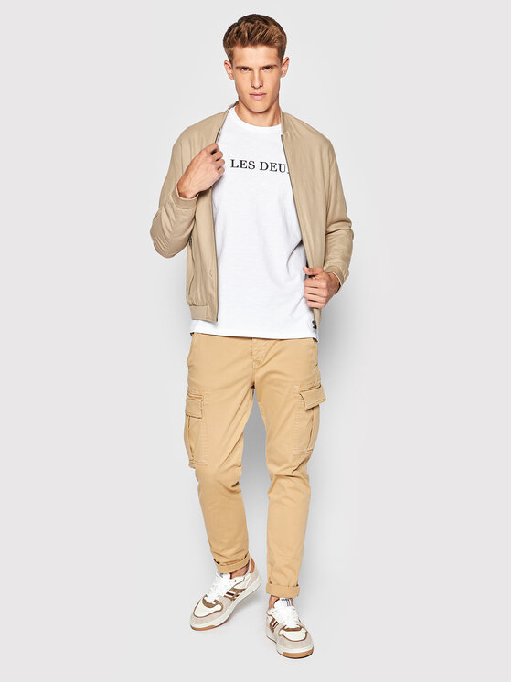 Les Deux Les Deux T-krekls LDM101099 Balts Regular Fit