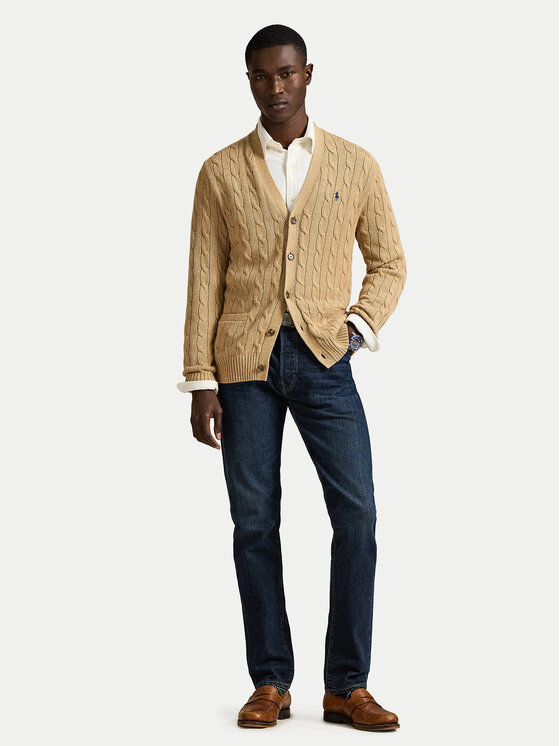 Polo Ralph Lauren Polo Ralph Lauren Kardigan 710890548006 Bež Regular Fit