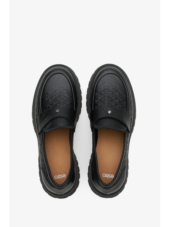 Estro Estro Μοκασίνια ER00114649 Μαύρο