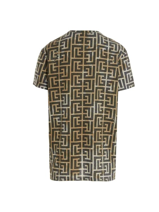Balmain Balmain T-Shirt XH1EH Beżowy Regular Fit
