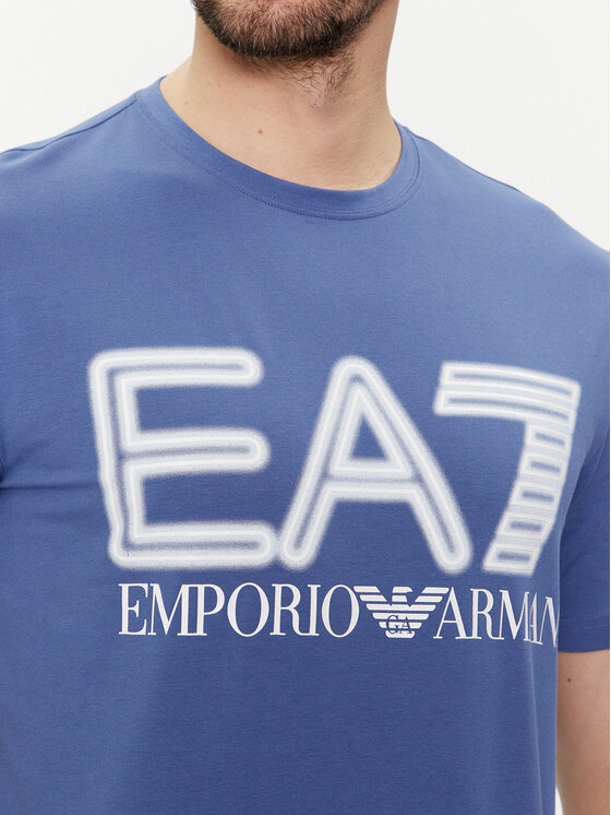 EA7 Emporio Armani Футболка 3DPT37 PJMUZ 1557 Голубий Regular Fit ...