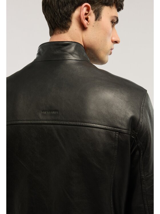 Trussardi Trussardi Giacca di pelle R301M000054N033 Nero Regular Fit