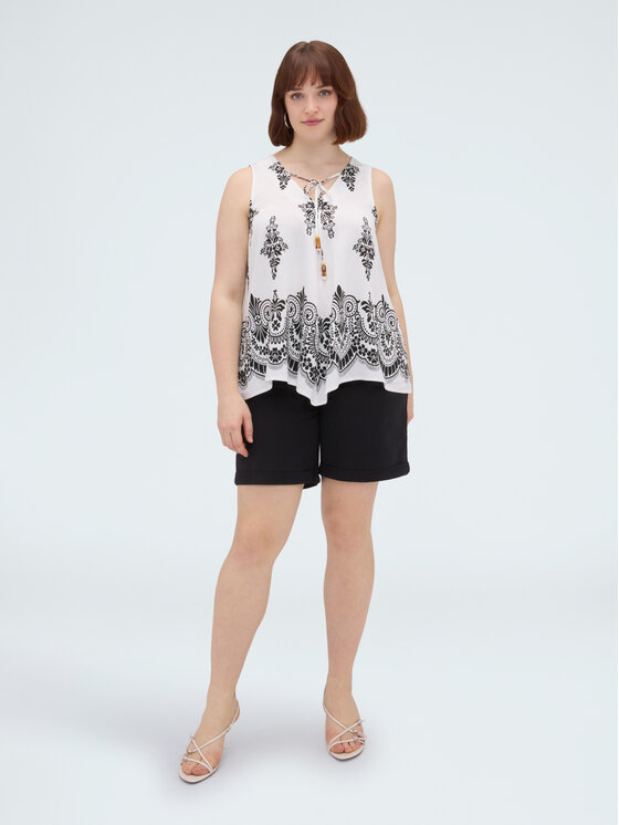 Fiorella Rubino Fiorella Rubino Top D003T000261N0S1 Bianco Regular Fit