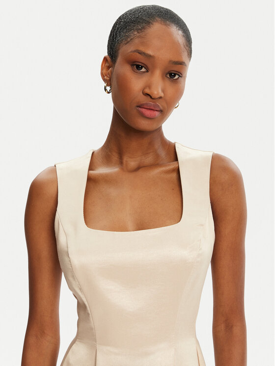 Rinascimento Rinascimento Abito da cocktail CFC0122458003 Beige Regular Fit