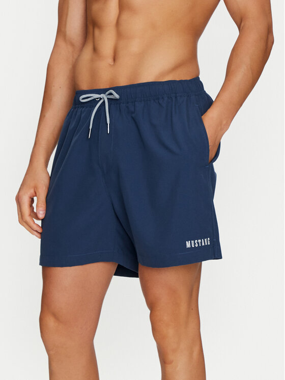 Mustang Mustang Pantaloni scurți pentru înot Oceanside 1015247 Bleumarin Regular Fit