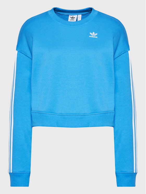 adidas adidas Džemperis ar kapuci Allover Print HN3641 Zils Relaxed Fit