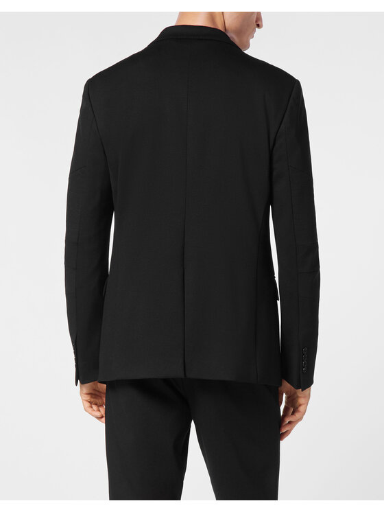 PHILIPP PLEIN PHILIPP PLEIN Marynarka 31555 Czarny Regular Fit