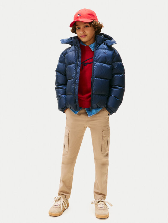 Tommy Hilfiger Tommy Hilfiger Daunenjacke Essential KB0KB10091 S Dunkelblau Regular Fit
