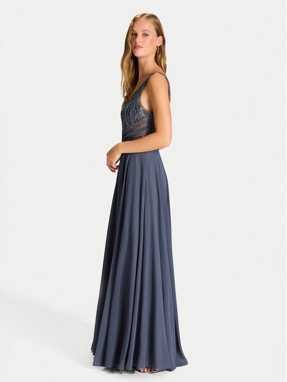 Hey Kyla Hey Kyla Abendkleid 5AG015HK Grau Regular Fit