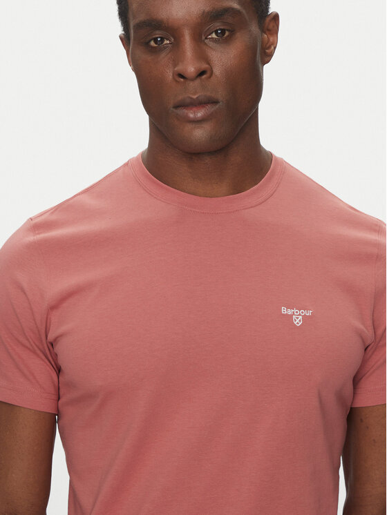 Barbour Barbour Тишърт Essential Sports MTS0331PI55 Розов Tailored Fit
