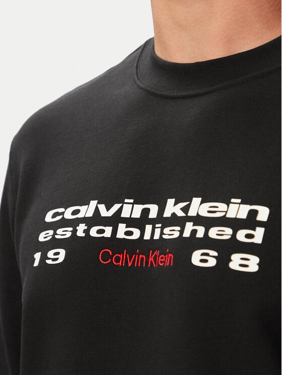 Calvin Klein Calvin Klein Bluza LV04RG270G Czarny Regular Fit