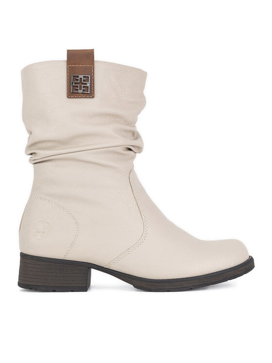 Rieker Rieker Polokozačky Z9583-60 Béžová