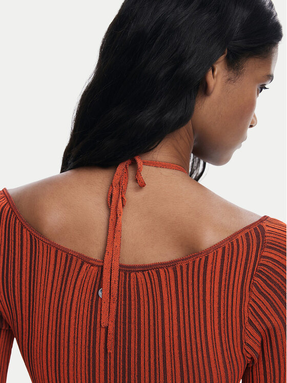 Desigual Desigual Coctailkleid Marlene 25WWVF08 Orange Slim Fit