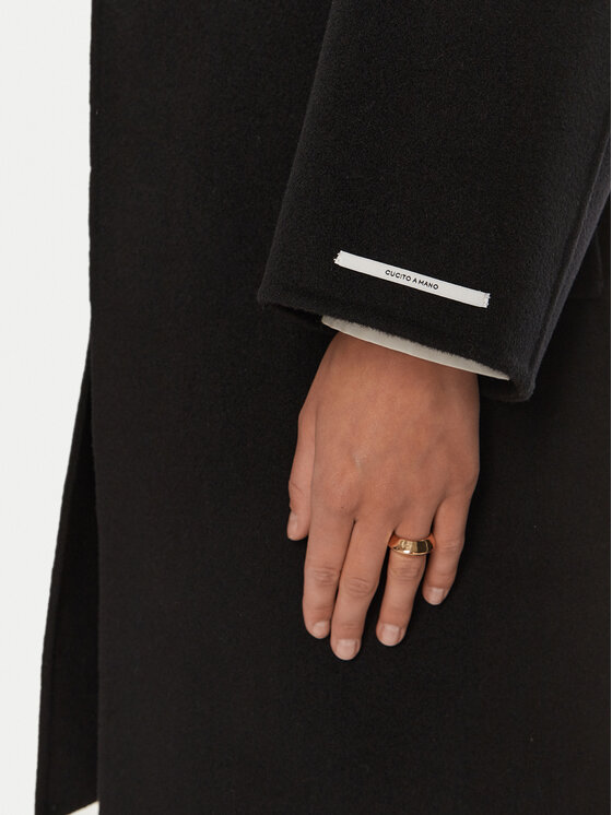 Marella Marella Cappotto di lana Marna 2423016011 Nero Regular Fit