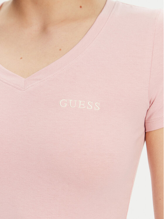 Guess Guess T-shirt O5RI02 KBBU1 Ružičasta Regular Fit