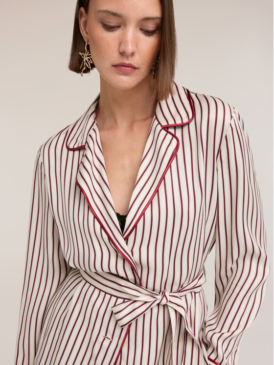 Motivi Motivi Koszula 5062Q000979N001 Kremowy Regular Fit