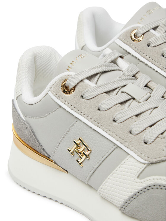 Tommy Hilfiger Tommy Hilfiger Sneakersy Th Fashion Runner FW0FW08475 Szary