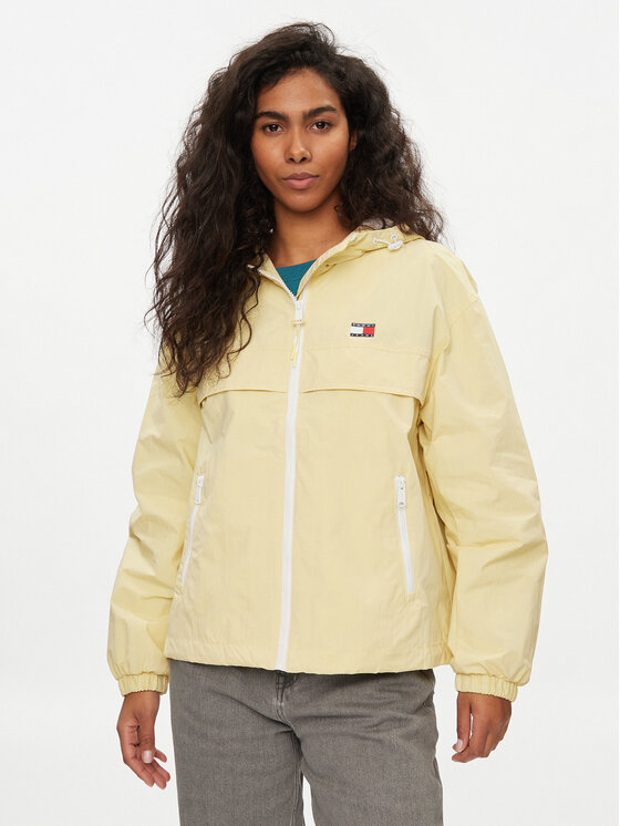 Tommy Jeans Tommy Jeans Tuulejope Chicago DW0DW17747 Kollane Regular Fit
