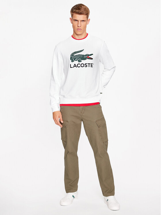 Lacoste Lacoste Felpa SH1281 Bianco Regular Fit