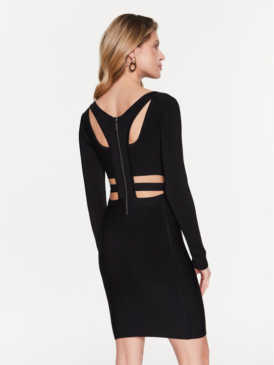 Marciano Guess Marciano Guess Плетена рокля Aria 3RGK52 5736Z Черен Slim Fit