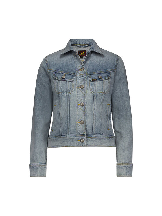 Lee Lee Kurtka jeansowa RIDER JACKET Niebieski Regular Fit