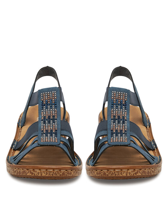 Rieker Rieker Sandály 628G7-14 Tmavomodrá