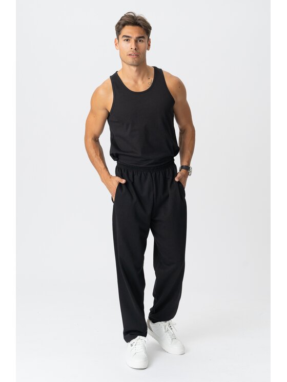 TeeShoppen TeeShoppen Joggery 'Basic Collection' Czarny Regular Fit