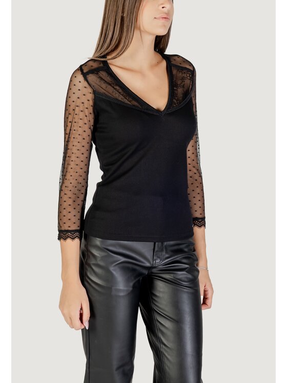 Morgan De Toi Morgan De Toi T-shirt 252-THAISA Nero Egg Fit