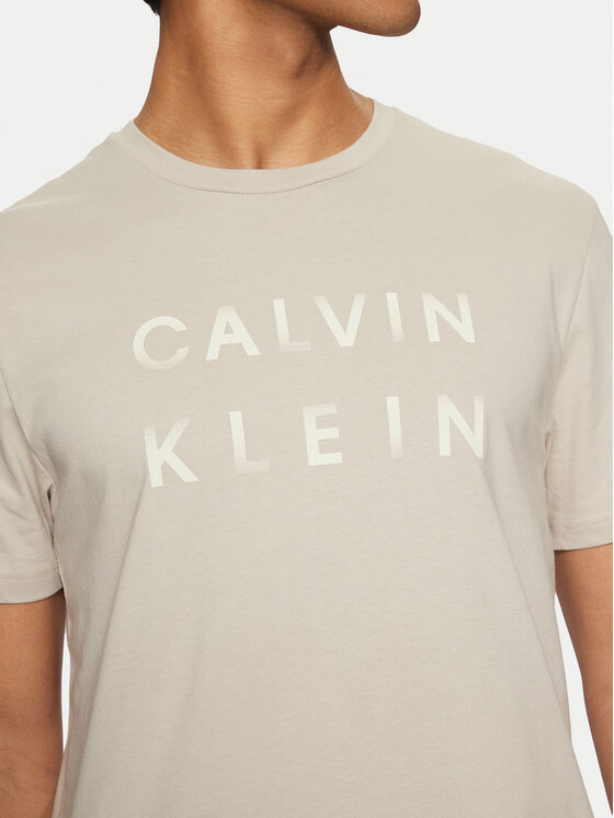 Calvin Klein Calvin Klein T-särk K10K114156 Beež Regular Fit